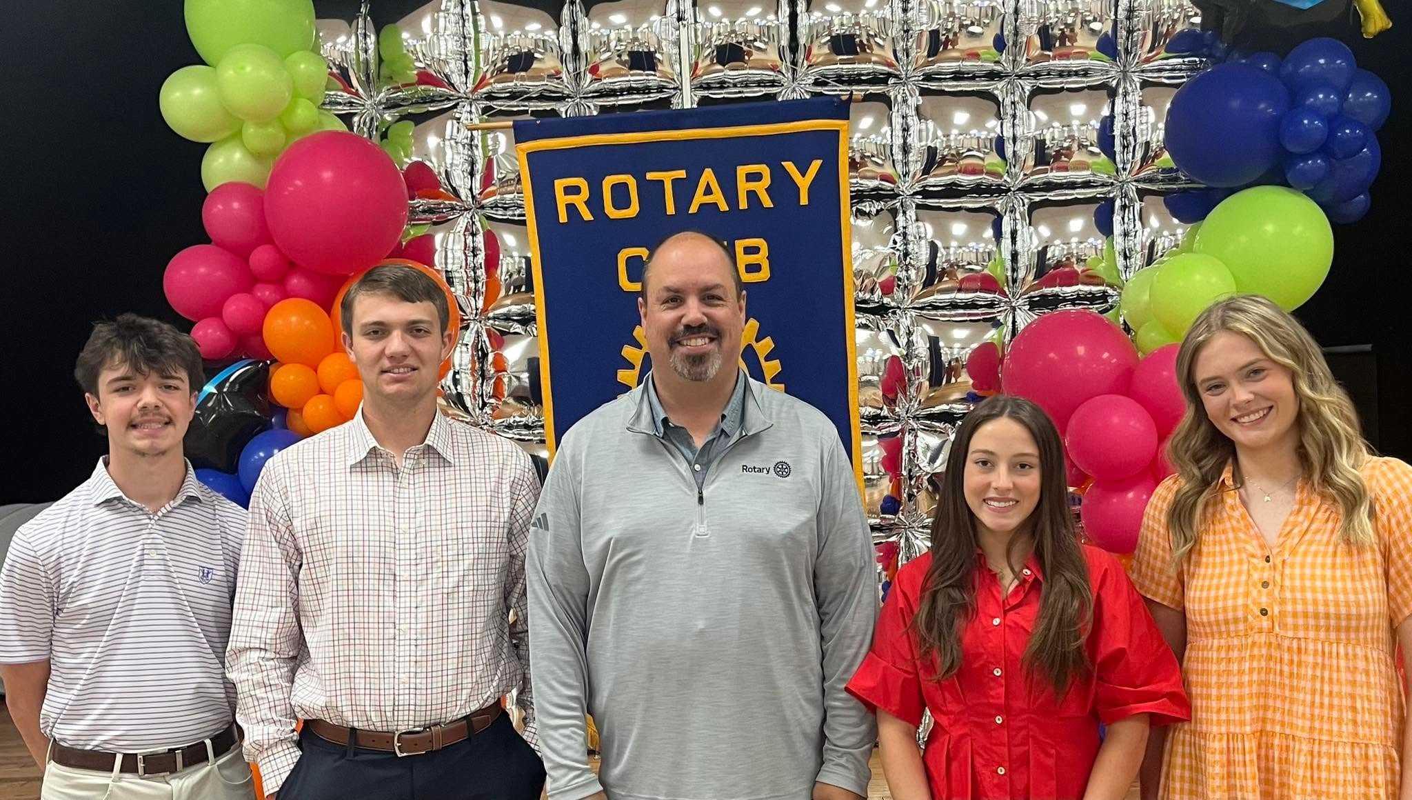 A community scholarship presentation celebrating student achievement